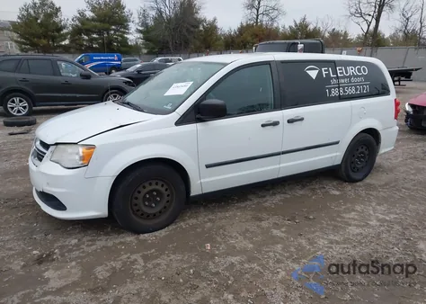 2016 Dodge Grand Caravan American Value Pkg из США, поврежденный, VIN 2C4RDGBG0GR203436